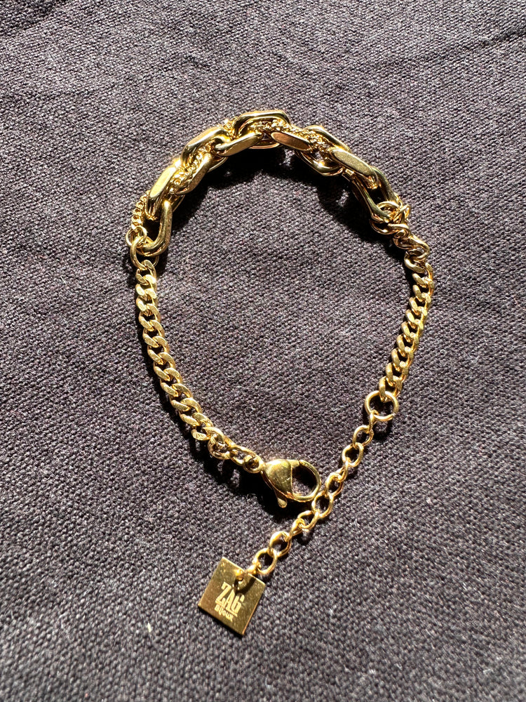 Zag Bijoux Heavy Link Chain Gold Bracelet