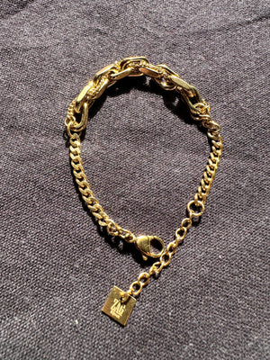 Zag Bijoux Heavy Link Chain Gold Bracelet