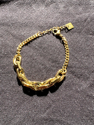 Zag Bijoux Heavy Link Chain Gold Bracelet
