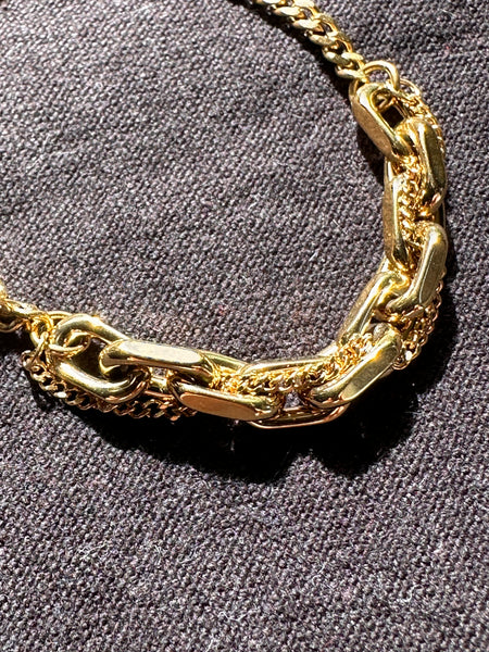 Zag Bijoux Heavy Link Chain Gold Bracelet