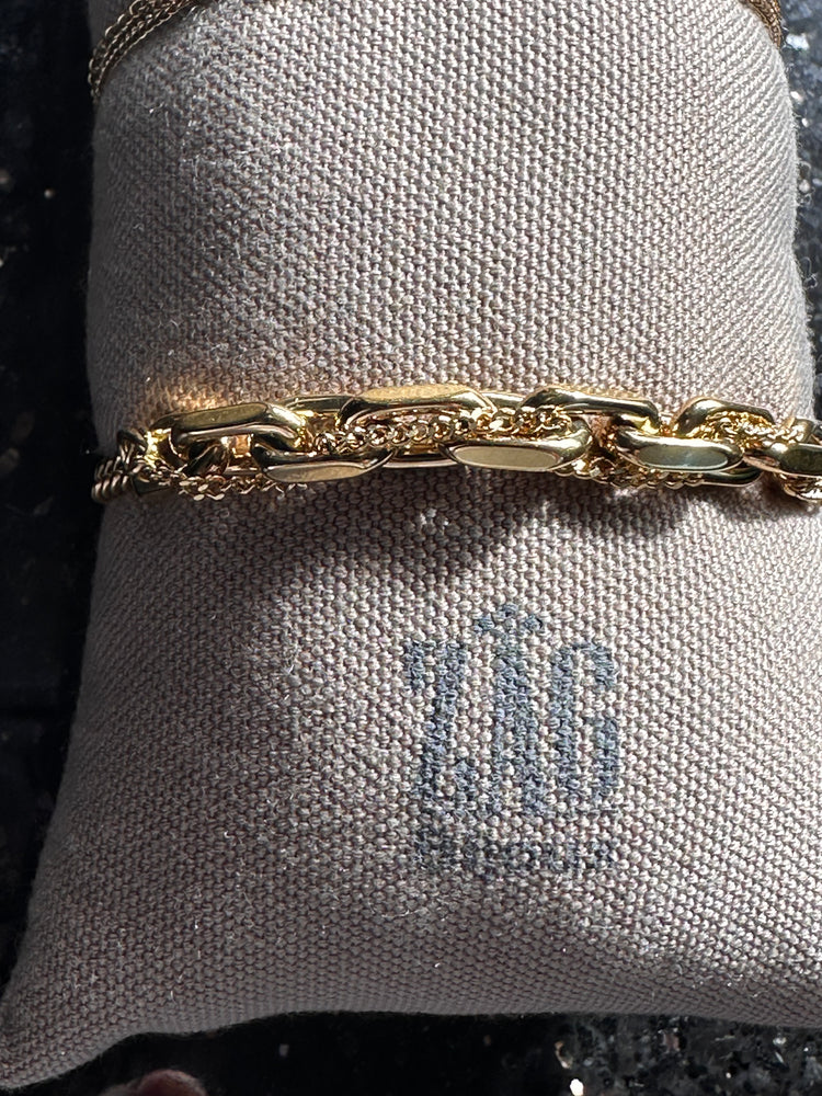 Zag Bijoux Heavy Link Chain Gold Bracelet
