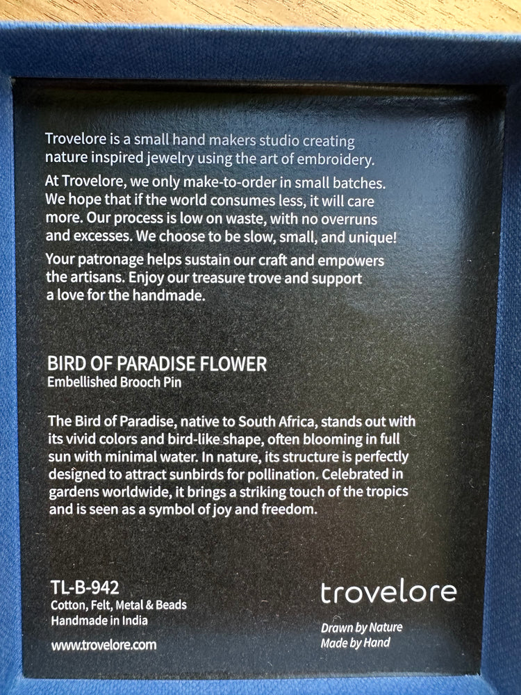 Trovelore Bird of Paradise Flower Brooch
