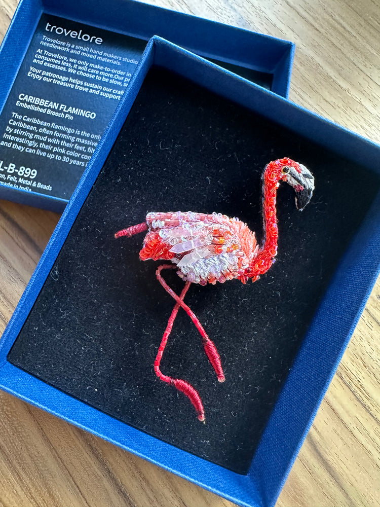 Trovelore Caribbean Flamingo Brooch