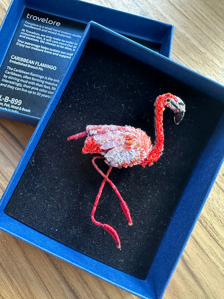 Trovelore Caribbean Flamingo Brooch