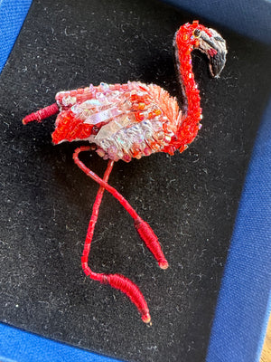 Trovelore Caribbean Flamingo Brooch