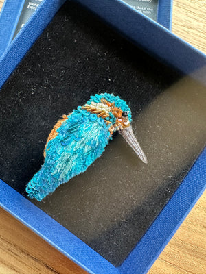 Trovelore River Kingfisher Brooch