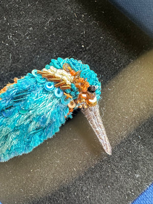 Trovelore River Kingfisher Brooch