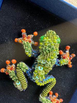 Trovelore Red Eyed Tree Frog Brooch