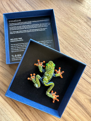 Trovelore Red Eyed Tree Frog Brooch