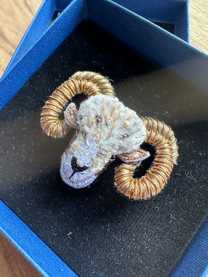 Trovelore Bighorn Sheep Brooch
