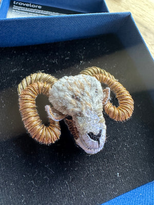 Trovelore Bighorn Sheep Brooch