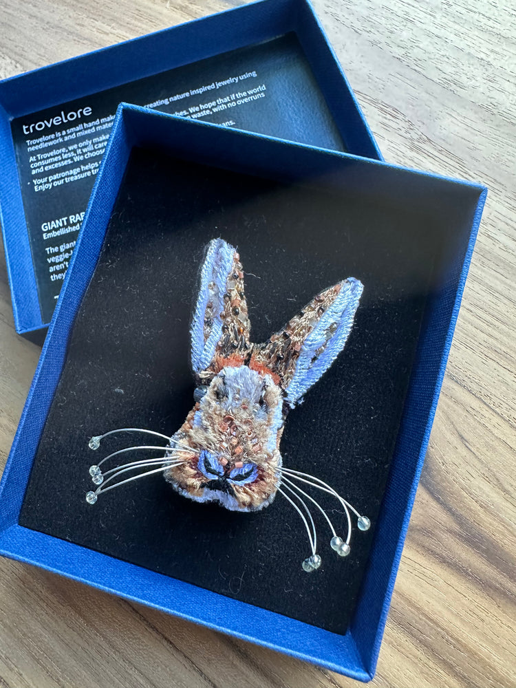 Trovelore Giant Rabbit Brooch