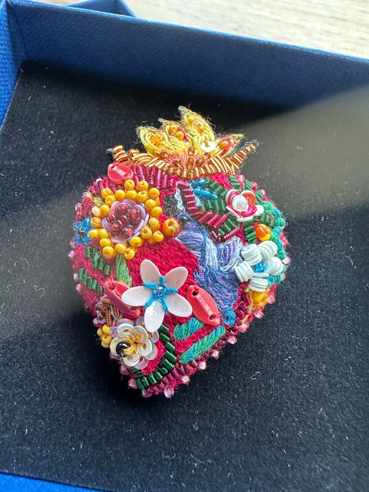 Trovelore Flaming Heart Brooch