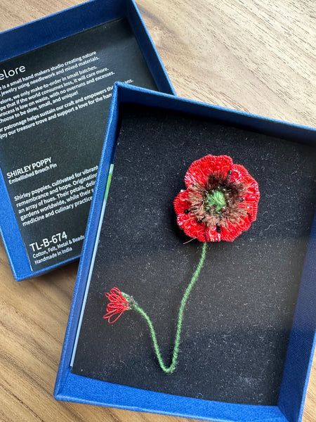 Trovelore Shirley Poppy Brooch