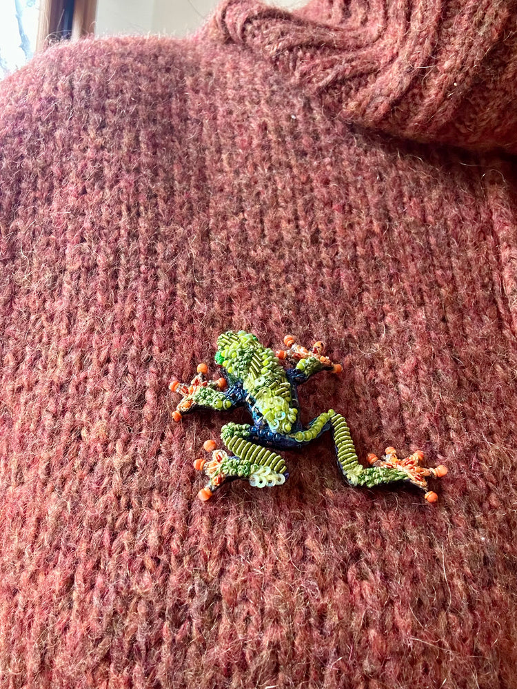 Trovelore Red Eyed Tree Frog Brooch