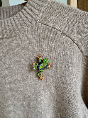 Trovelore Red Eyed Tree Frog Brooch