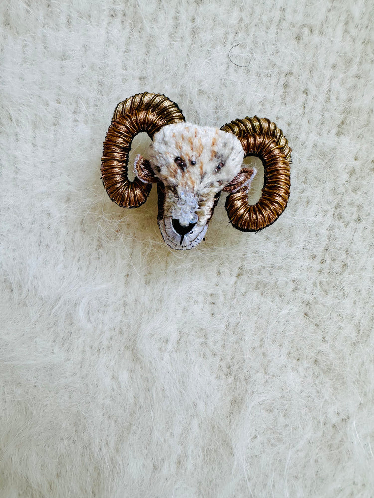 Trovelore Bighorn Sheep Brooch