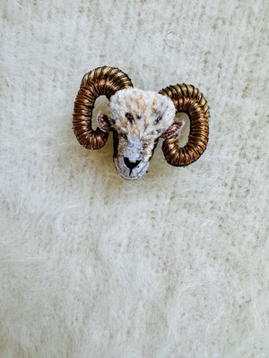 Trovelore Bighorn Sheep Brooch