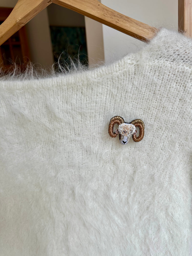 Trovelore Bighorn Sheep Brooch