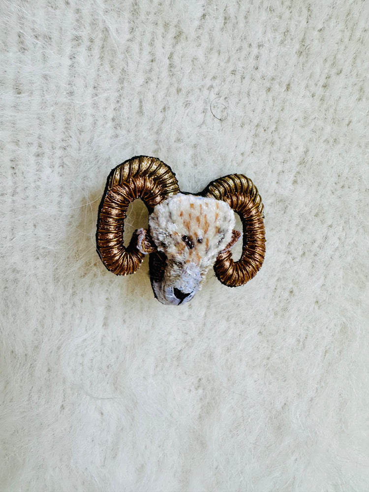 Trovelore Bighorn Sheep Brooch