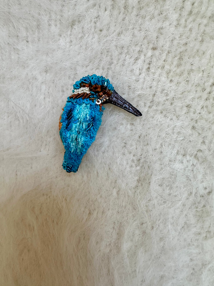 Trovelore River Kingfisher Brooch