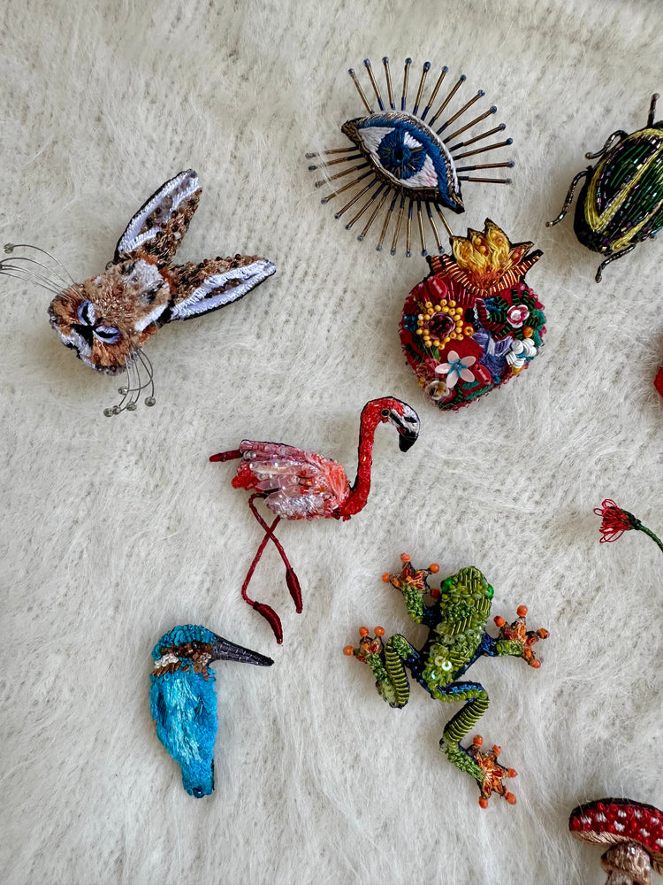 Trovelore River Kingfisher Brooch