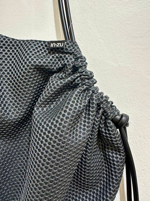InZu Cocco Tote Bag Black Charcoal Cells
