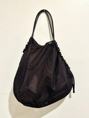 InZu Cocco Tote Bag Black Net Brick