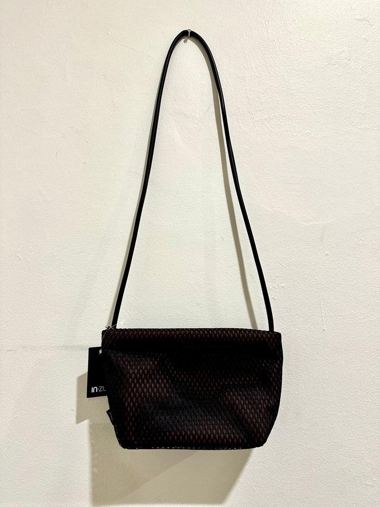 InZu Mouse Black and Tobacco Hive Crossbody Bag