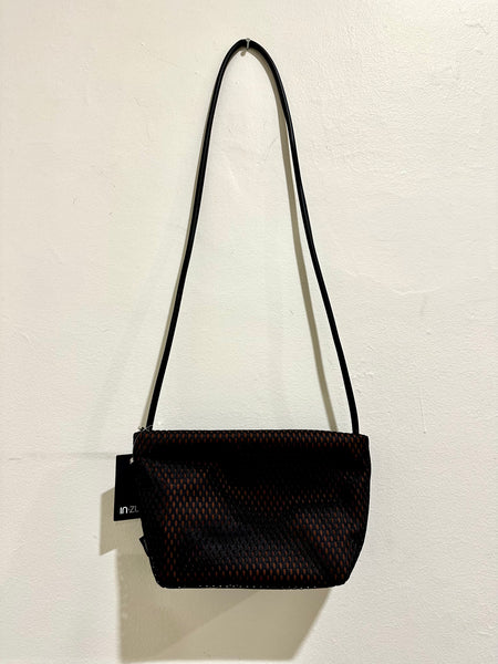 InZu Mouse Black and Tobacco Hive Crossbody Bag