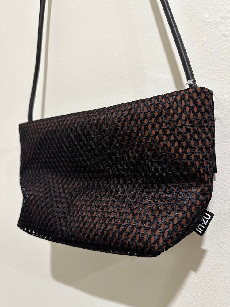 InZu Mouse Black and Tobacco Hive Crossbody Bag
