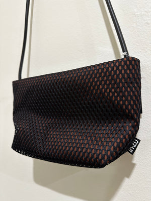 InZu Mouse Black and Tobacco Hive Crossbody Bag