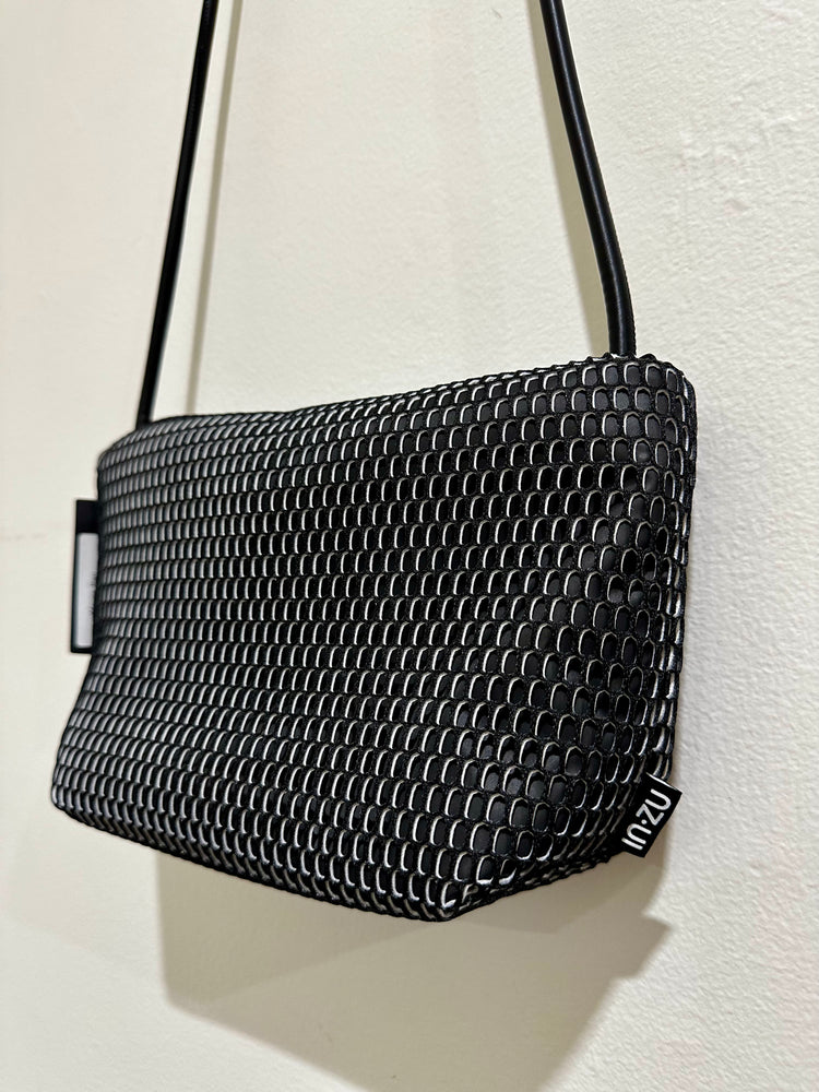 InZu Mouse Black and Silver Hive Crossbody Bag