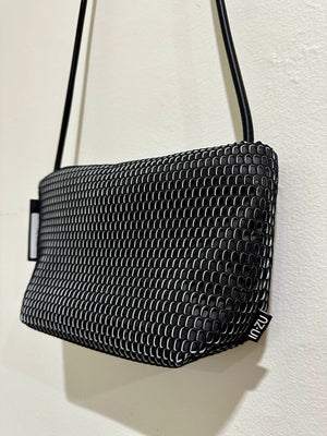 InZu Mouse Black and Silver Hive Crossbody Bag