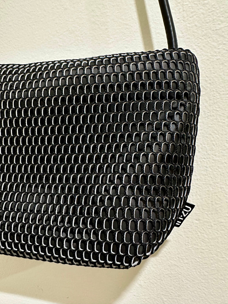 InZu Mouse Black and Silver Hive Crossbody Bag