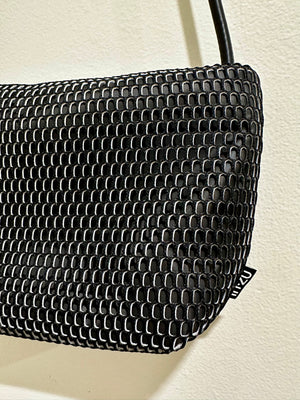 InZu Mouse Black and Silver Hive Crossbody Bag