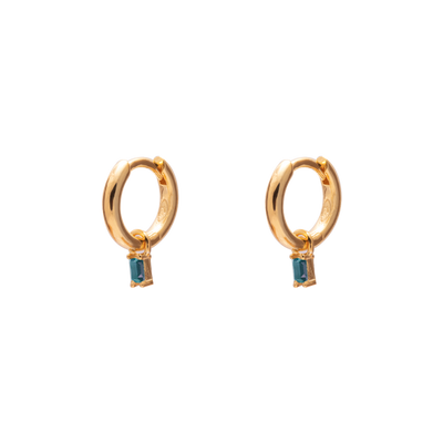 Gammie Gold Rectangle Huggy Mini Earring