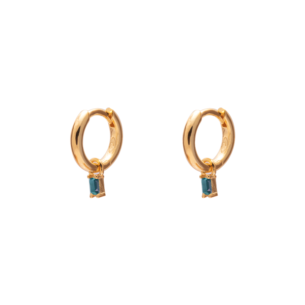 Gammie Gold Rectangle Huggy Mini Earring