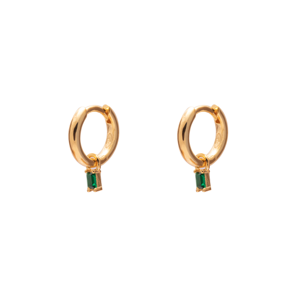 Gammie Gold Rectangle Huggy Mini Earring