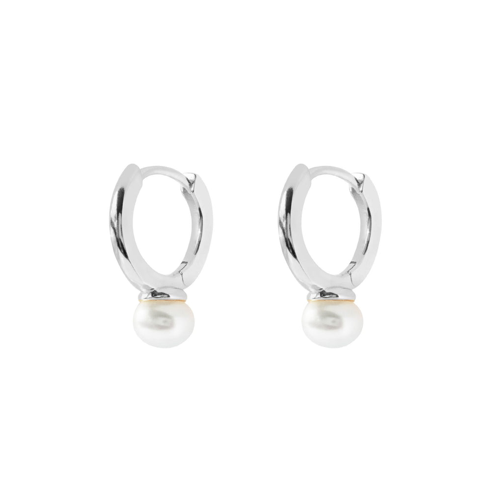 Gammie Gold Pearl Huggie Earring