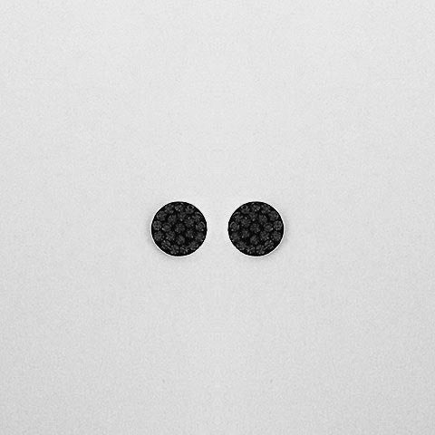 Gammie Black Zirconia Silver Stud Earring