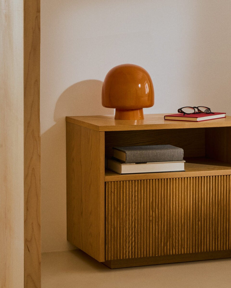 La Forma Reid Glass Mushroom Lamp