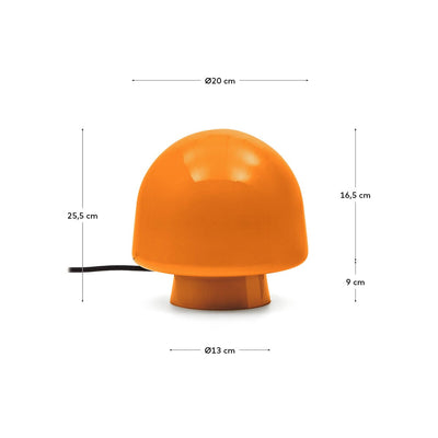 La Forma Reid Glass Mushroom Lamp