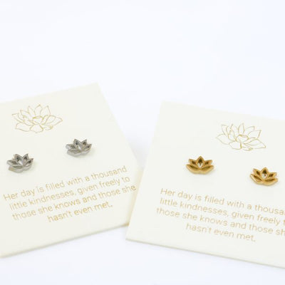 Love Lunamei Inspirations Lotus Stud Earring