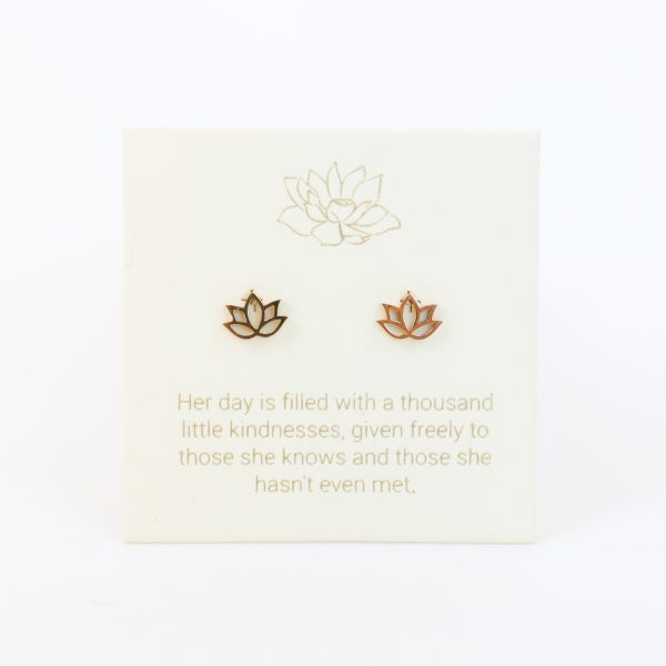 Love Lunamei Inspirations Lotus Stud Earring