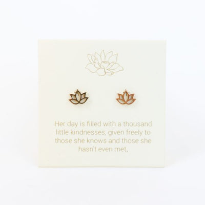 Love Lunamei Inspirations Lotus Stud Earring