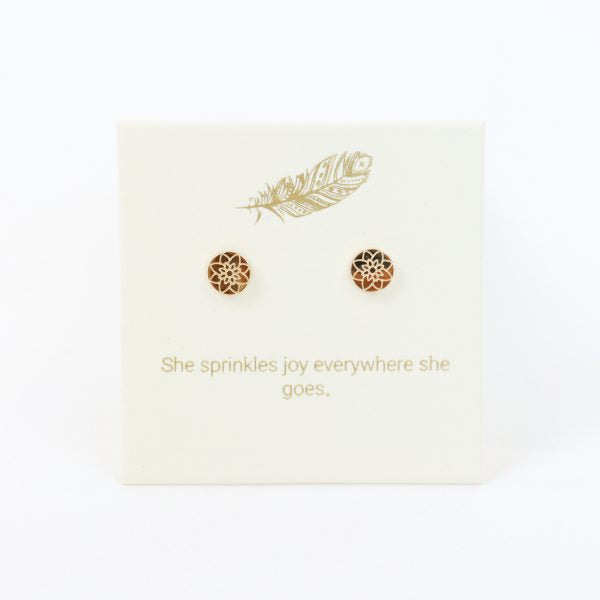 Love Lunamei Inspirations Mandala Stud Earring