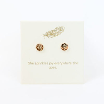 Love Lunamei Inspirations Mandala Stud Earring