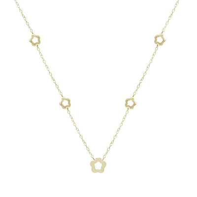 Gammie Gold Open Flower Necklace