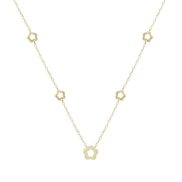 Gammie Gold Open Flower Necklace